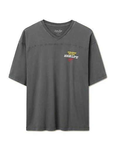 Junk Food Clothing Unisex Welcome to the High Life Hockey Tee