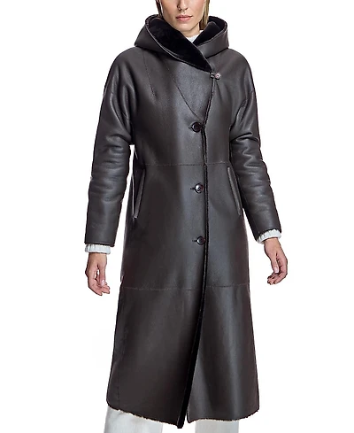 Maximilian Reversible Nappa Shearling Coat