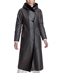 Maximilian Reversible Nappa Shearling Coat