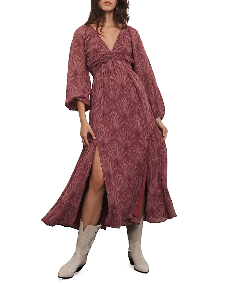 Mint Velvet Women's Floral Design Midi Dress