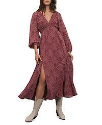 Mint Velvet Women's Floral Design Midi Dress