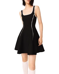 Maje Babydoll Skater Mini Dress