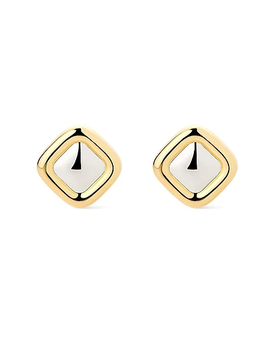 Ana Luisa Clara Two Tone Stud Earring