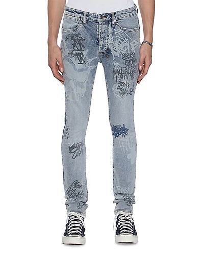 Ksubi Van Winkle Rogue Graphic Blue Jeans
