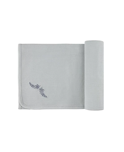 Ely's & Co. Unisex Organic Cotton Embroidered Collar Collection Blanket - Baby