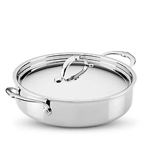 Hestan ProBond Luxe -Qt. Polished Professional Clad Stainless Steel Rondeau with Lid