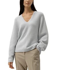 Lilysilk Boucle Knit Silk-Cashmere Sweater