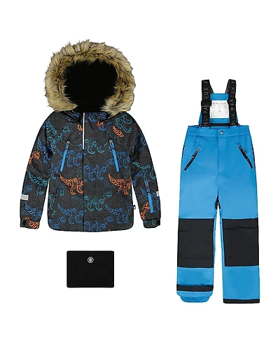 Deux par Boys' Two-Piece Play Snowsuit Jacket - Little Kid, Big Kid