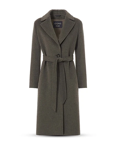 Cinzia Rocca 3/4 Single Breasted Coat With Belt