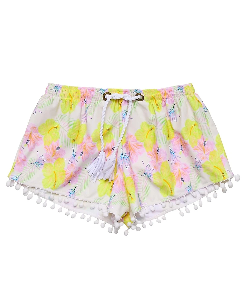Snapper Rock Girls' Aloha Vacay Recycled Swim Shorts - Little Kid, Big Kid