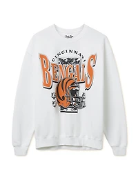 Junk Food Clothing Unisex Nfl Cincinnati Bengals Conversion Flea Market Crew Fleece