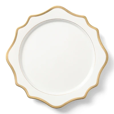Anna Weatherley Antique White with Gold Charger