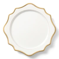 Anna Weatherley Antique White with Gold Charger