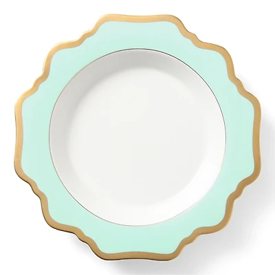 Anna Weatherley Anna's Palette Aqua Green Soup & Pasta Bowl