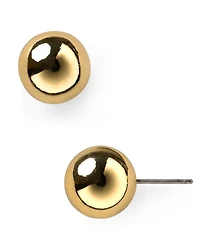 Ball Stud Earrings, 12mm