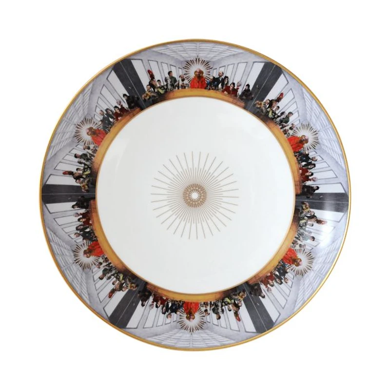 L'Art de la Table Last Supper Megaplex by Marco Brambilla Coupe Plates, Set of 12