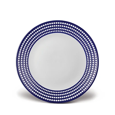 L'Objet Perlee Bleu Round Platter