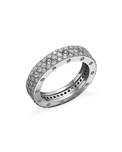 Roberto Coin 18K White Gold Pois Moi Diamond Pave Ring