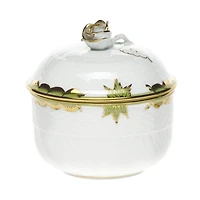 Herend Princess Victoria Green Covered Sugar Bowl