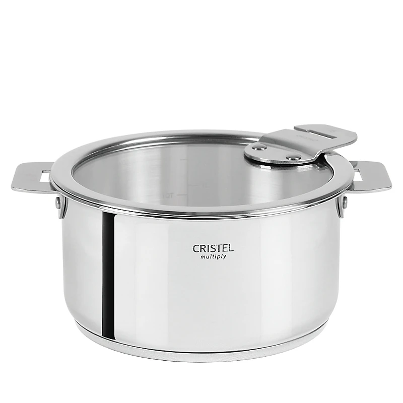 Cristel Casteline Tech 1-Quart Saucepan with Lid - Exclusive