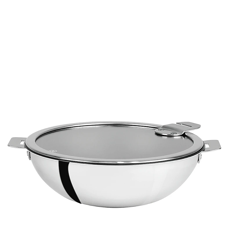 Cristel Casteline Tech Qt. Nonstick Wok with Lid