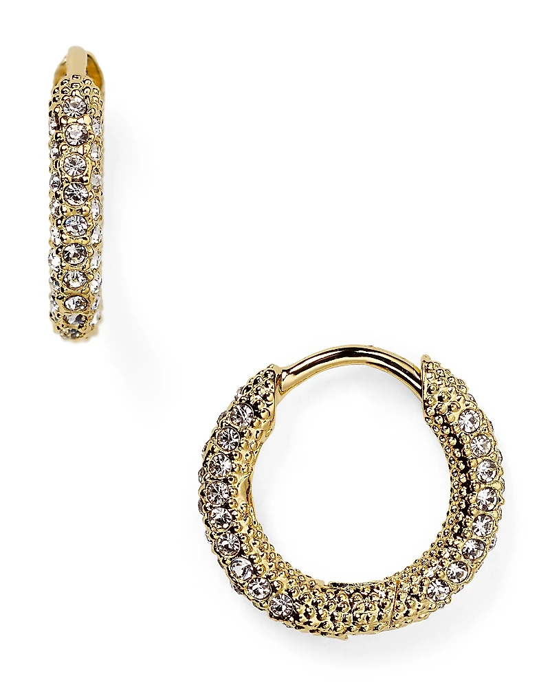 Nadri Pave Huggie Hoop Earrings