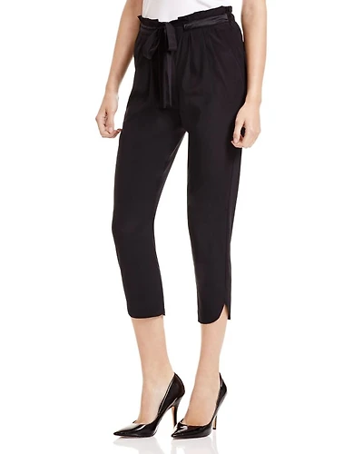 Allyn Stretch Silk Cropped Pants