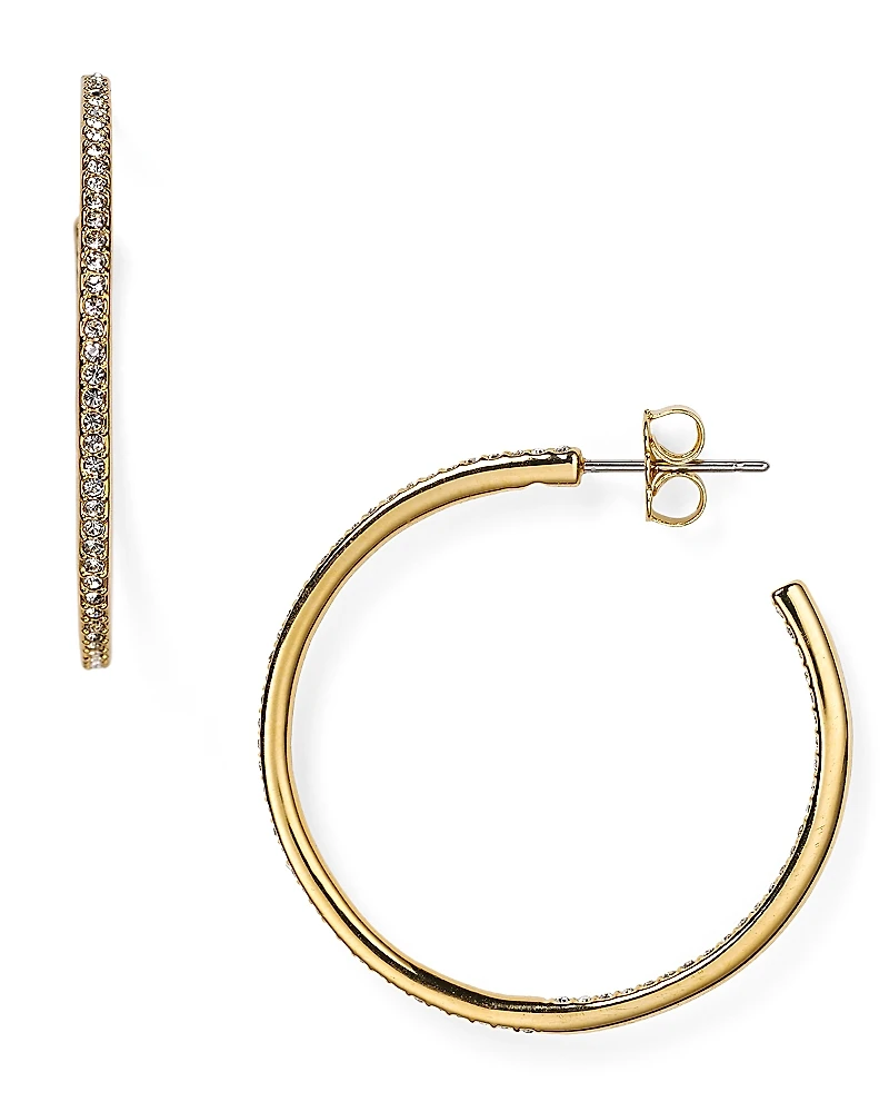 Nadri Pave Hoop Earrings