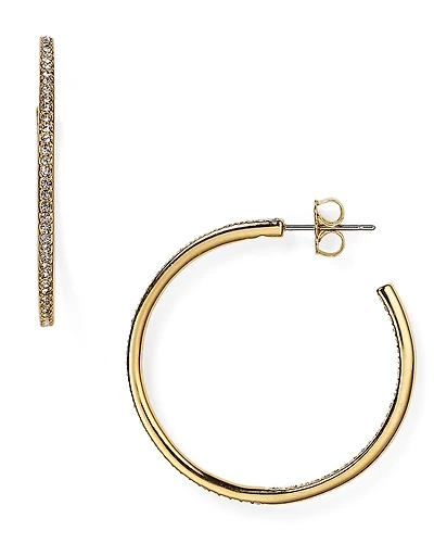 Nadri Pave Hoop Earrings