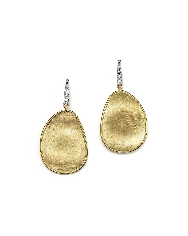 Marco Bicego 18K Yellow Gold and Diamond Lunaria Drop Earrings