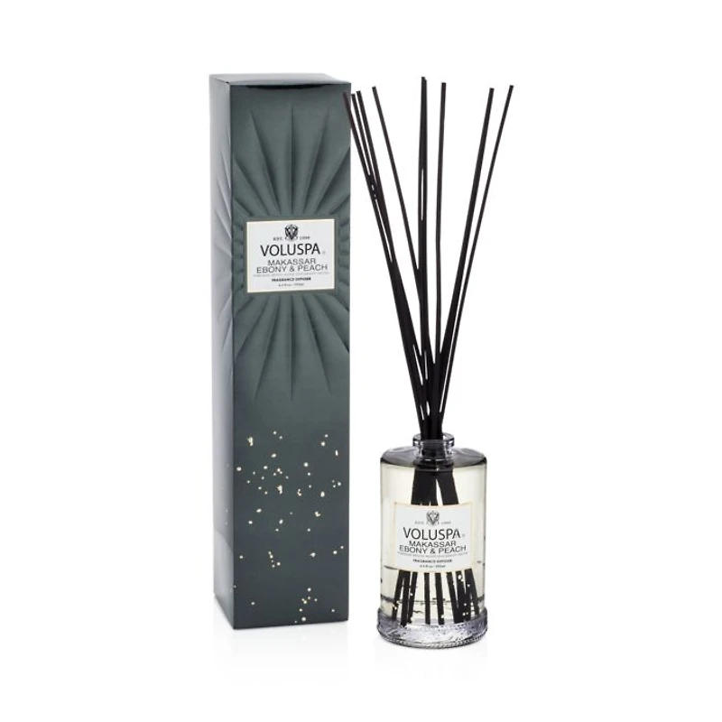 Makassar Ebony & Peach Reed Diffuser, 6.5 oz.
