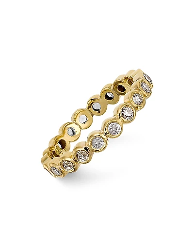 Temple St. Clair 18K Gold Eternity Ring with Diamonds
