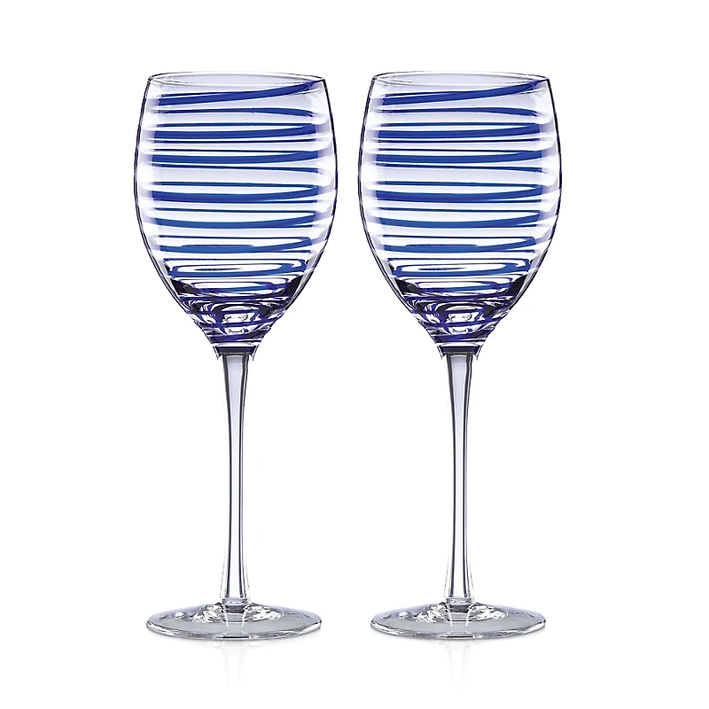 kate spade new york Charlotte Street Wine Glass, Set of 2