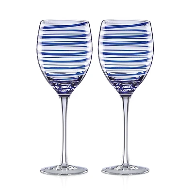 kate spade new york Charlotte Street Wine Glass, Set of 2