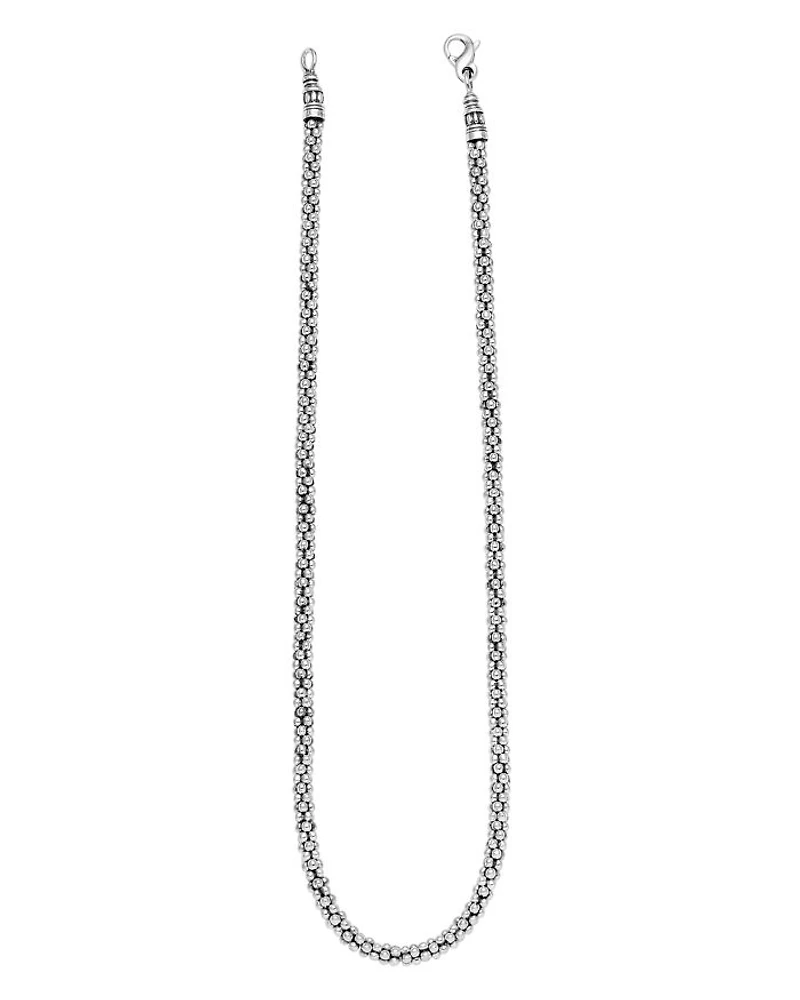 LAGOS Sterling "Caviar" Silver Rope Chain Necklace, 16"