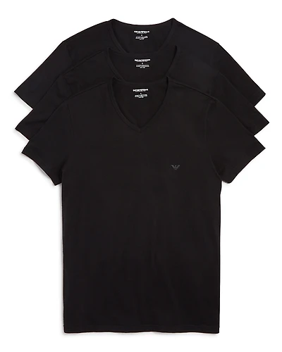 Emporio Armani Pure Cotton V-Neck T-Shirts