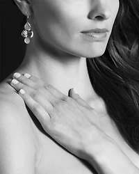 LAGOS Sterling Silver Signature Caviar Four Drop Earrings