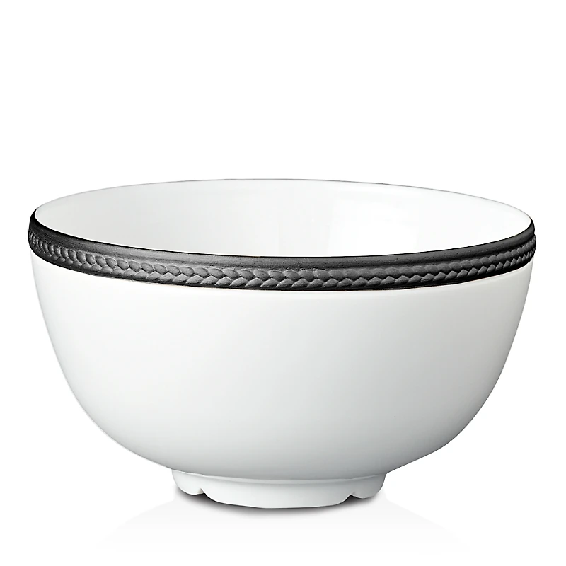 L'Objet Soie Tressee Black Cereal Bowl