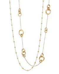 18K Gold Siviglia Small Bead Necklace, 39"