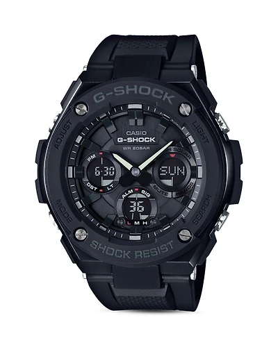 Analog and Digital Combo Solar Strap Watch, 55.2mm