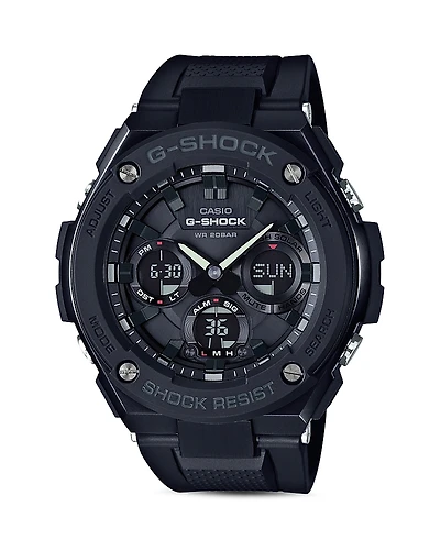 G-Shock Analog and Digital Combo Solar Strap Watch, 55.2mm