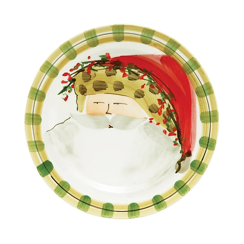 Vietri Old St. Nick Dinner Plate