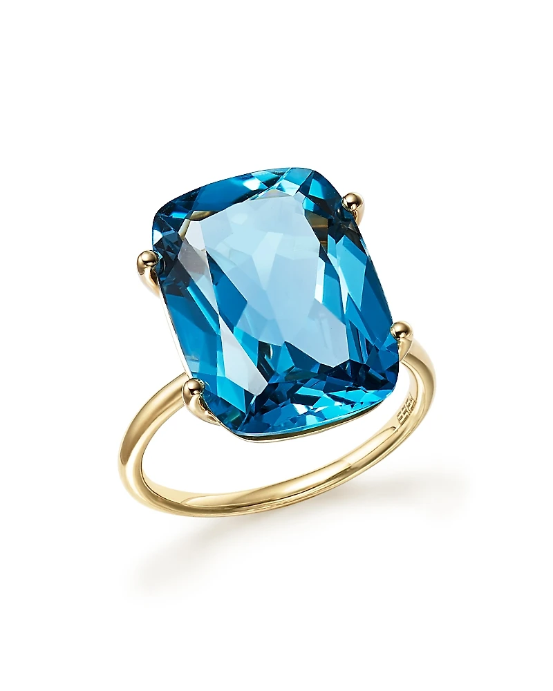 London Blue Topaz Statement Ring