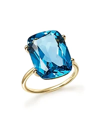 London Blue Topaz Statement Ring