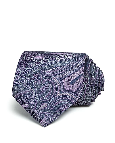 The Men's Store at Bloomingdale's Monochrome Paisley Wide Tie - Exclusive
