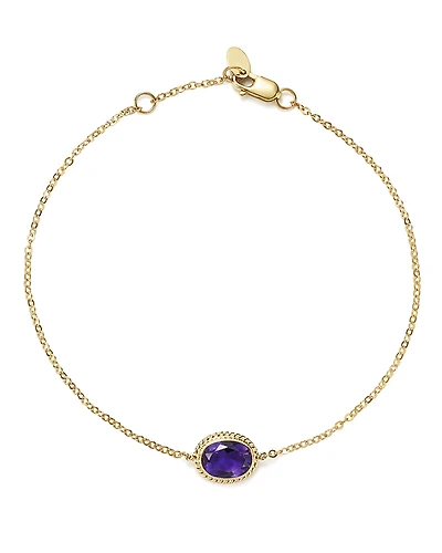 Amethyst Oval Bracelet