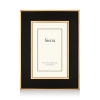 Wide Enamel with Gold Frame, 8" x 10"