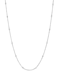 Diamond Station Necklace in 14K Gold