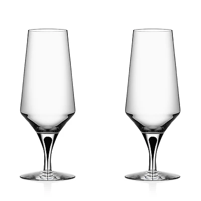 Orrefors Metropol Beer Glass, Set of 2