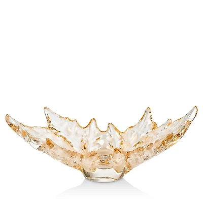 Lalique Champs-Elysees Large Bowl, Gold Luster